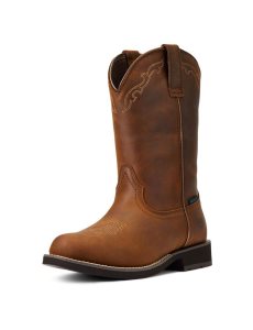 Botas Occidentales Ariat Delilah Round Puntera Impermeables Marrom | IUS396504