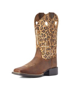 Botas Occidentales Ariat Round Up Crossroads Marrom | TUA931528