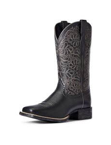 Botas Occidentales Ariat Round Up Remuda Negros | SZH319520