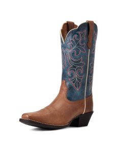 Botas Occidentales Ariat Round Up Square Puntera Marrom | MWH524960