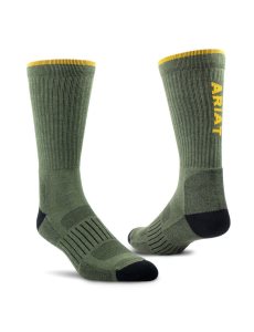 Calcetines Ariat High Performance Tek Trabajo 2PCS Verde Oliva | FDP370961