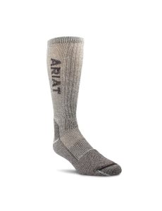 Calcetines Ariat Ligeros Merino Lana Blend Mid Calf Steel Puntera Trabajo 2PCS Marrom | UWS963421