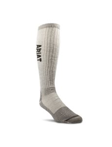 Calcetines Ariat Midweight Merino Lana Blend Over The Calf Steel Puntera Trabajo Marrom | LIX540768