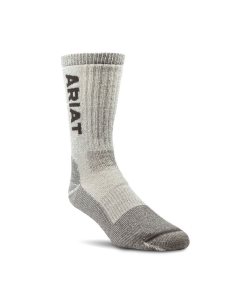 Calcetines Ariat Midweight Merino Lana Blend Steel Puntera Trabajo Marrom | RDA359167