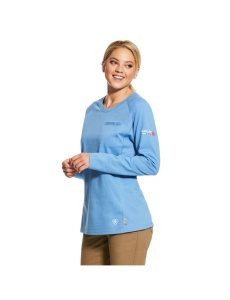 Camisas Ariat FR Air Crew Azules | DNX865702