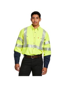 Camisas De Traje Ariat FR Hi-Vis Trabajo Amarillos | SDN017948