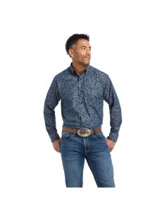 Camisas De Traje Ariat Girard Classic Fit Azules | UCL305861