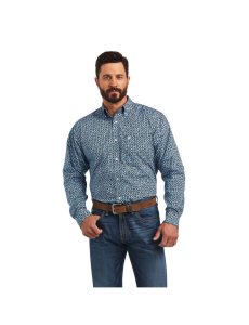 Camisas De Traje Ariat Miguel Classic Fit Azules | QYH628915