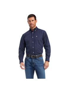 Camisas De Traje Ariat Niko Stretch Fitted Azules | AYX216704