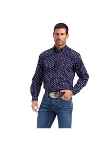 Camisas De Traje Ariat Nosson Classic Fit Azules | VOG245631