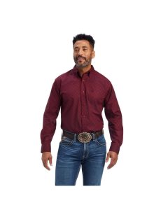 Camisas De Traje Ariat Nyles Classic Fit Rojos | RUM685407