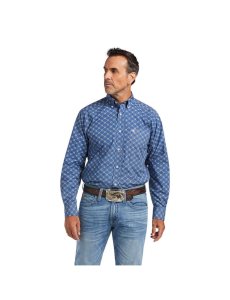 Camisas De Traje Ariat Qhama Classic Fit Azules Oscuro | CRH098647