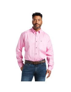 Camisas De Traje Ariat Solid Twill Rosas | MGO315708