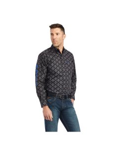 Camisas De Traje Ariat Team Clyde Fitted Negros | KVL237819