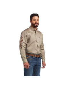 Camisas De Traje Ariat Team Logo Twill Classic Fit Camuflados | SZN793401