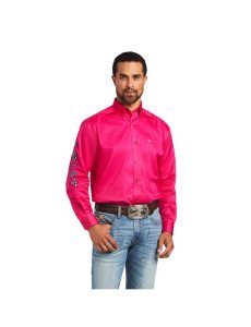 Camisas De Traje Ariat Team Logo Twill Classic Fit Rosas | ZGU895123