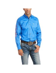 Camisas De Traje Ariat Team Logo Twill Fitted Multicolor | MOG465289