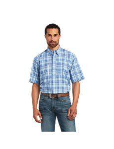 Camisas De Traje Ariat VentTEK Classic Fit Azules | LCS938260