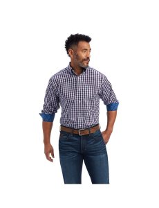 Camisas De Traje Ariat Wrinkle Free Donny Fitted Blancos | RQI180345