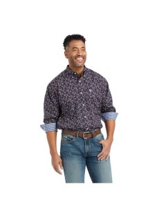 Camisas De Traje Ariat Wrinkle Free Elliott Classic Fit Negros | ZFK931580