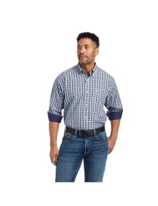 Camisas De Traje Ariat Wrinkle Free Igor Classic Fit Azules | QAM923681