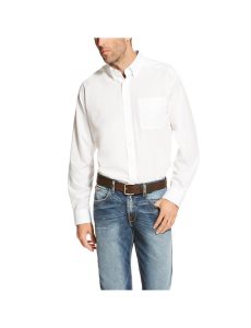 Camisas De Traje Ariat Wrinkle Free Solid Blancos | LTO738541