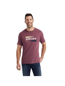 Camiseta Ariat Octane Stack Vino | FOH172384