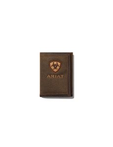 Carteras Ariat Tan Shield Brown Fabric Trifold Marrom | IFN649587