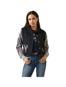 Chaquetas Ariat Embroidered Chimayo Negros Grises | FCA172046