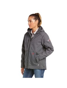 Chaquetas Ariat FR DuraLight Stretch Lona Grises | HAT598364