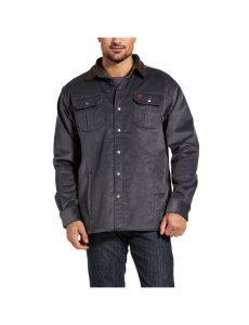 Chaquetas Ariat FR DuraStretch Sherpa-lined Corduroy Shirt Grises | SKV075264