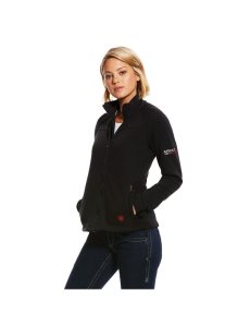 Chaquetas Ariat FR Polartec Plataforma Negros | MDX142509