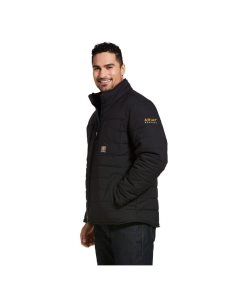 Chaquetas Ariat Rebar Valiant Stretch Lona Agua Resistant Insulated Negros | WJN372641