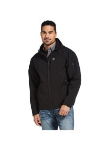 Chaquetas Ariat Vernon Encapuchado Softshell Agua Resistant Negros | JOM715362