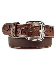 Cinturones Ariat Floral embossed ends Marrom | GBE461057