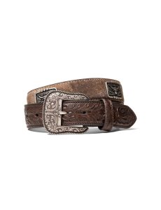 Cinturones Ariat Steer Head Concho Marrom | QLX169740