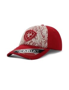 Gorras Ariat Center Shield Logo Rojos | QAP380154