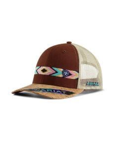 Gorras Ariat Diamond Embroidery Marrom | BIG318972