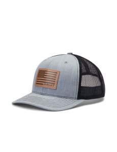 Gorras Ariat Flag Patch Grises Marrom | JTQ617824