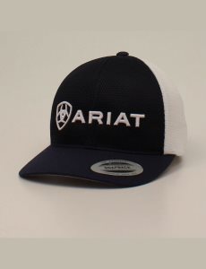 Gorras Ariat Large embossed lgoo mash Azul Marino | VUO072539