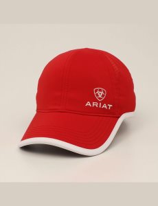 Gorras Ariat Offset logo trim Rojos | DAJ790148