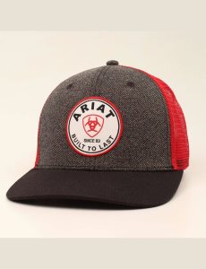 Gorras Ariat Round logo patch Grises | HPN071394