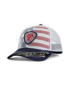 Gorras Ariat Shield patch Blancos | JRE059436