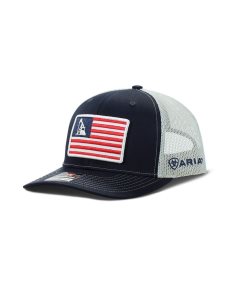 Gorras Ariat Usa flag patch logo Azul Marino | JMY367894