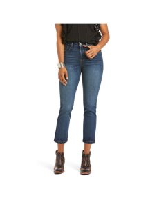 Jeans Ariat Premium High Rise Directo Crop Azules Azules | MSL319480