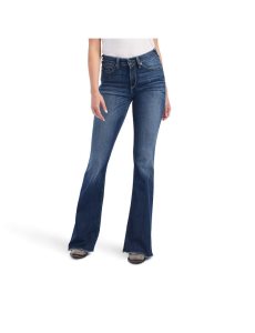 Jeans Ariat R.E.A.L. High Rise Beverly Bling Flare Azules | PUQ857609