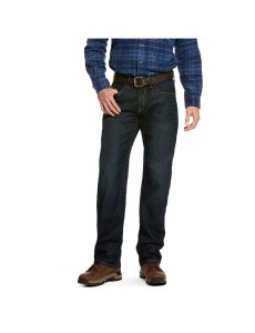 Jeans Ariat Rebar M5 Directo DuraStretch Edge Stackable Directo Leg Azules Oscuro | SIX258604