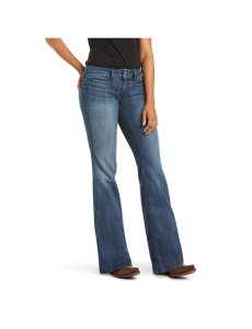 Jeans Ariat Trouser Mid Rise Stretch Outseam Ella Anchos Leg Multicolor | WYG042176