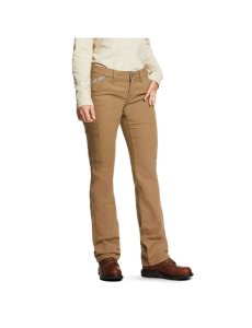 Pantalones Ariat FR Stretch DuraLight Lona Stackable Directo Leg Kaki | JZV327810