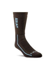 Ropa De Trabajo Ariat Heavyweight Merino Lana Steel Puntera Performance Trabajo Socks Marrom | VHZ284150